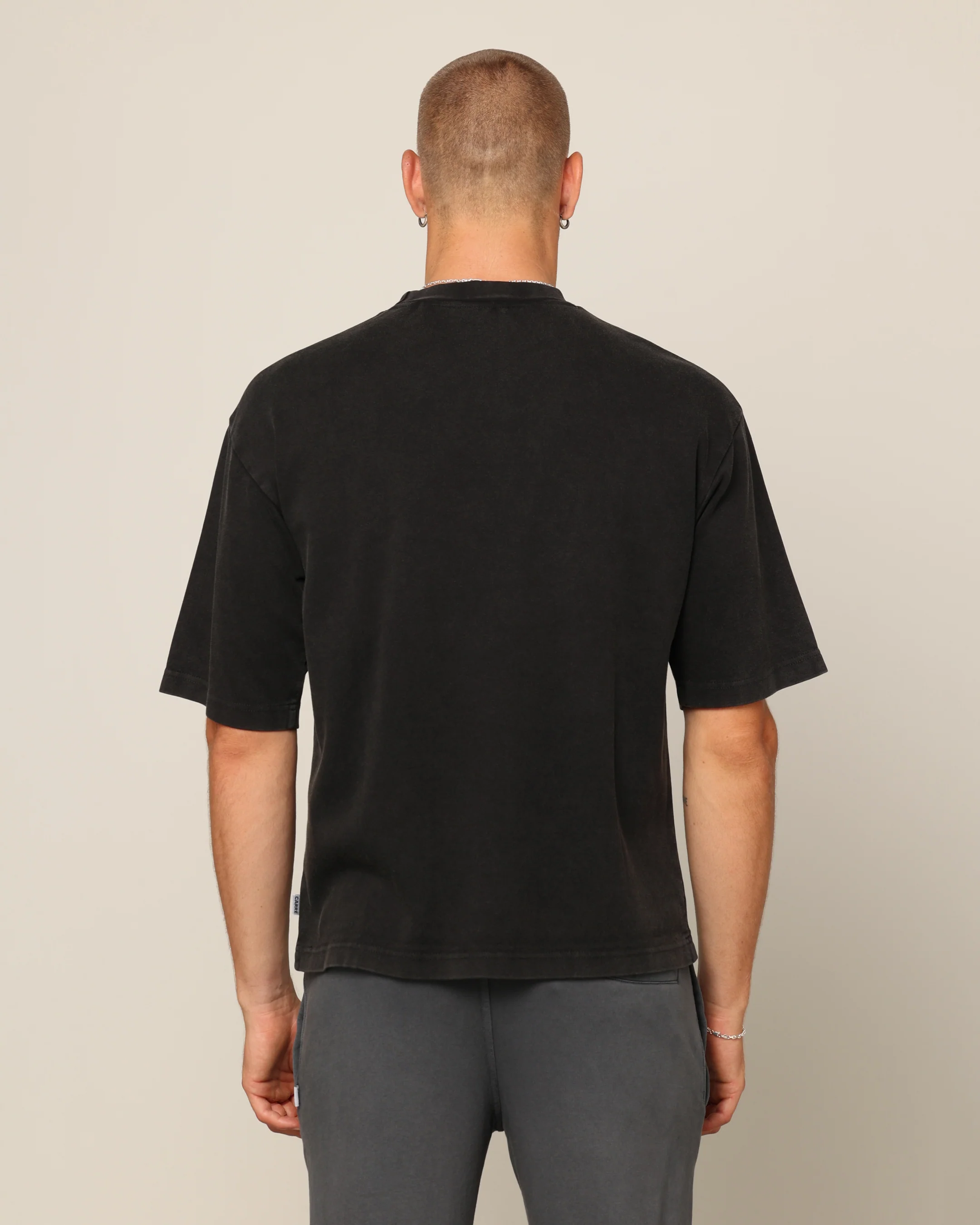 Carré Blanc Boxy T-Shirt Black Wash - Image 4
