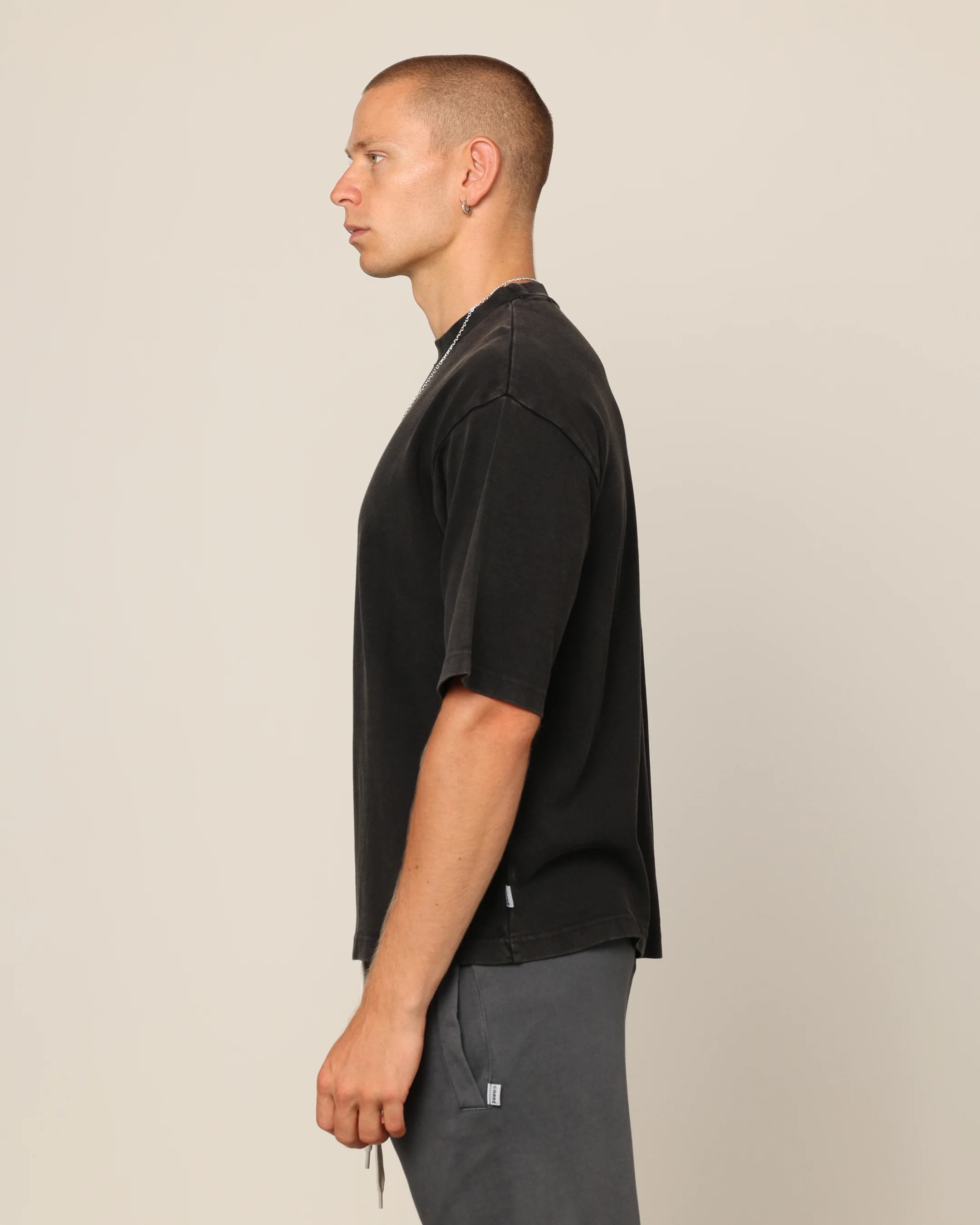 Carré Blanc Boxy T-Shirt Black Wash - Image 6