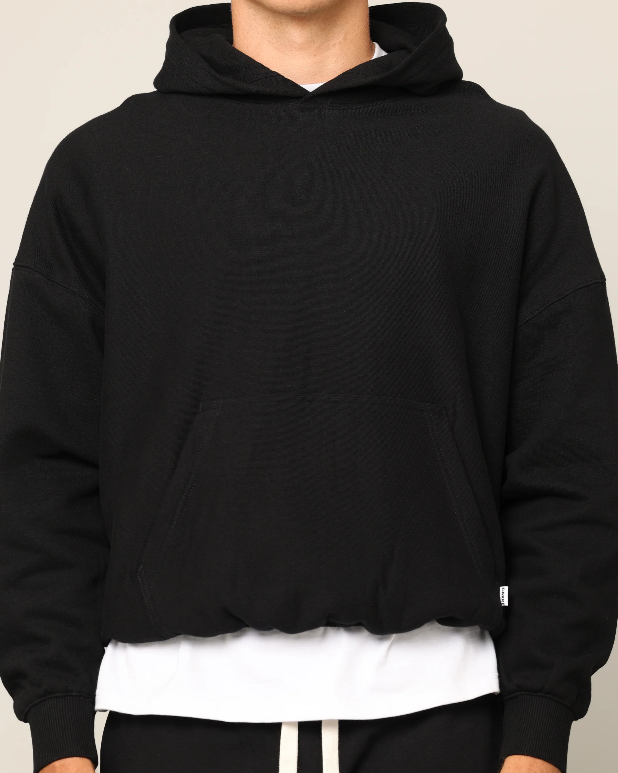 Carré Blanc Oversized Hoodie Black - Image 3