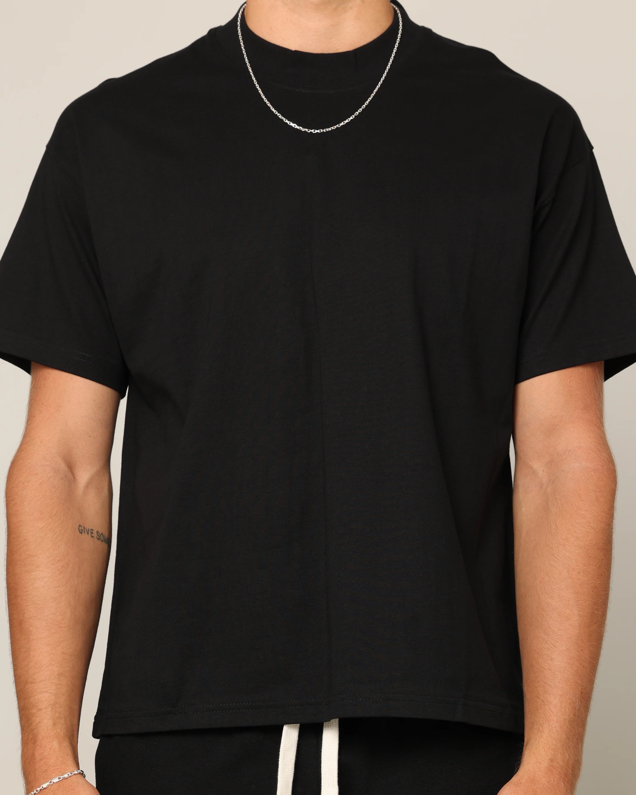 Carré Blanc T-Shirt Black - Image 3