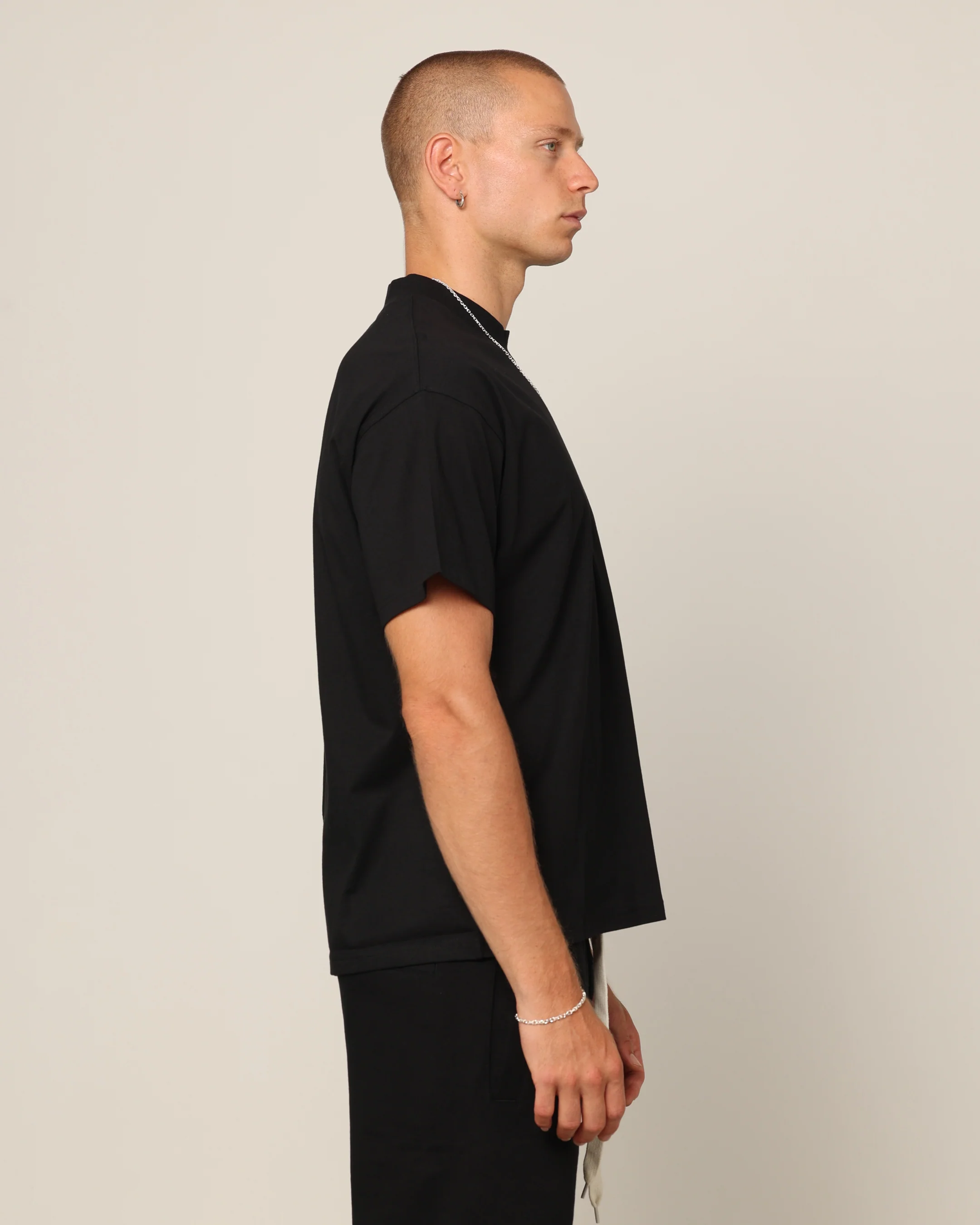 Carré Blanc T-Shirt Black - Image 5
