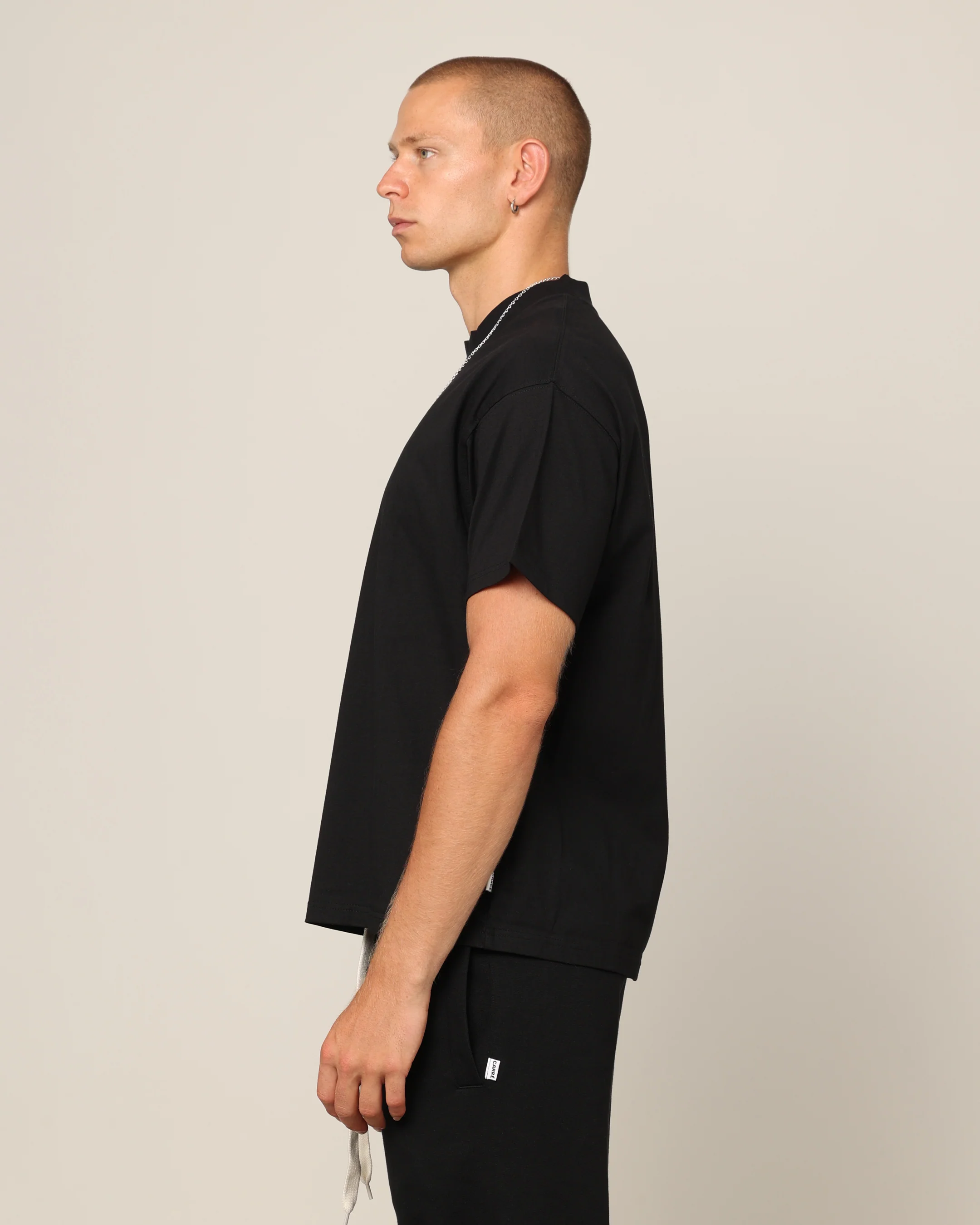 Carré Blanc T-Shirt Black - Image 6