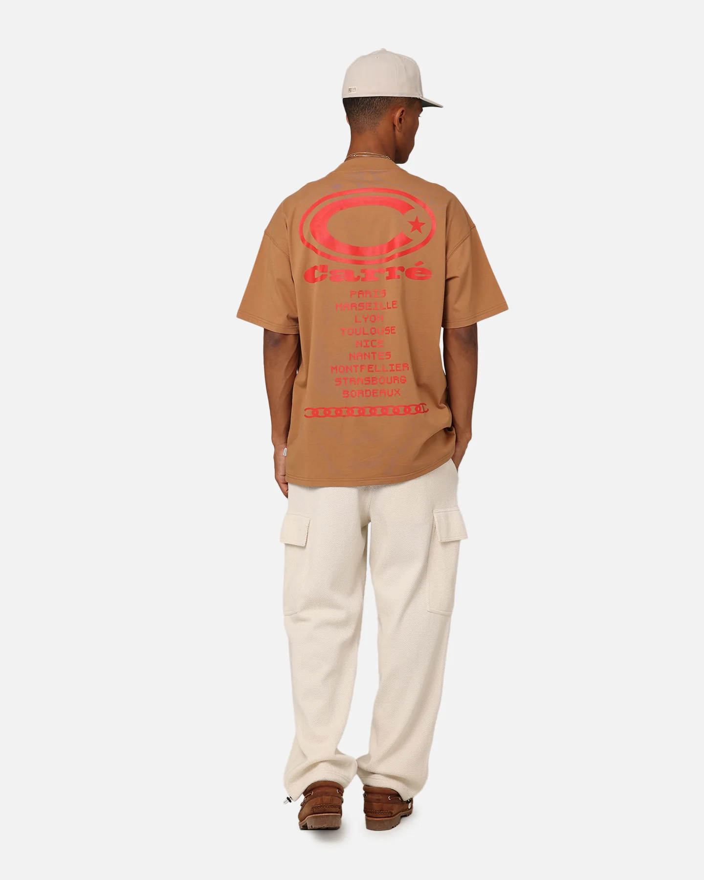 Carre C Star Oversized T-Shirt Tobacco - Image 3