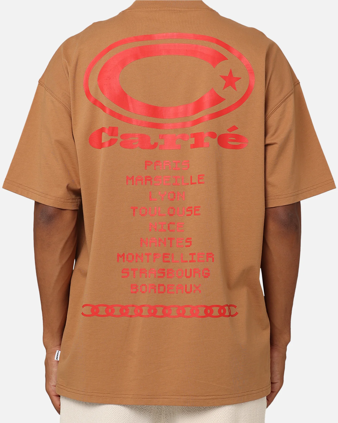 Carre C Star Oversized T-Shirt Tobacco - Image 5