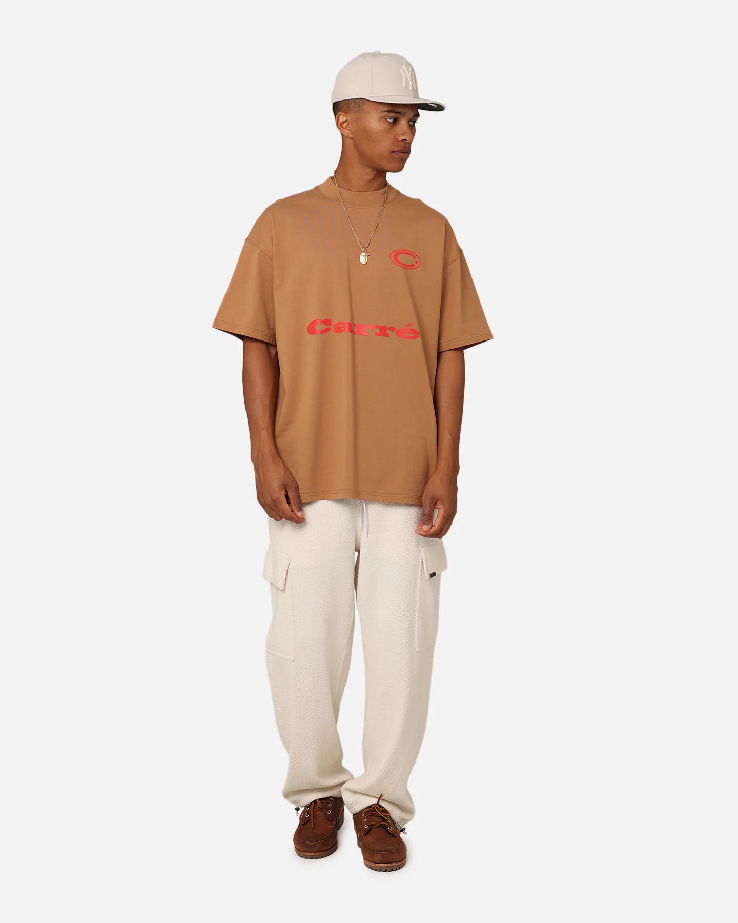Carre C Star Oversized T-Shirt Tobacco - Image 8
