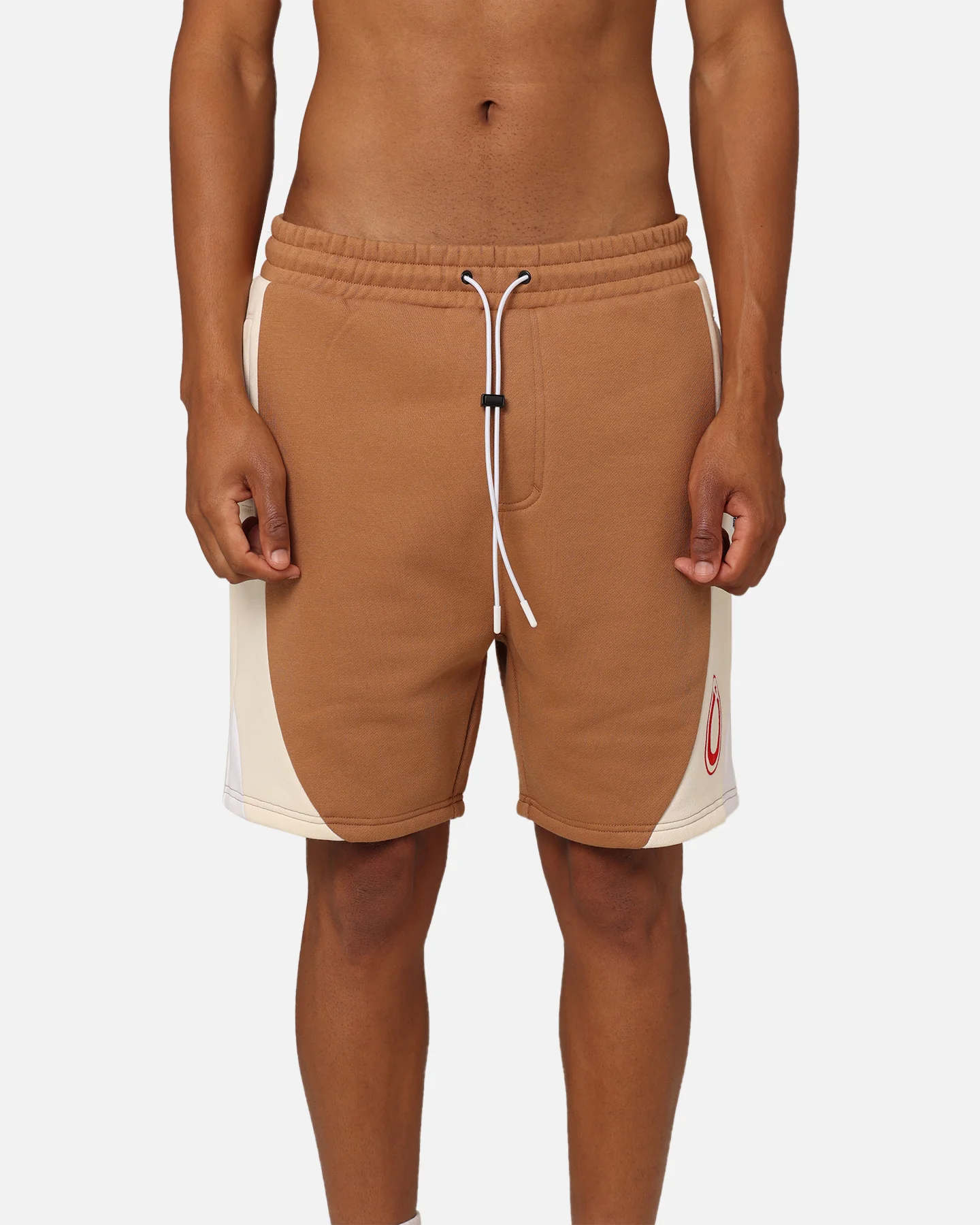 Carre C Star Panelled Shorts Tobacco - Image 7