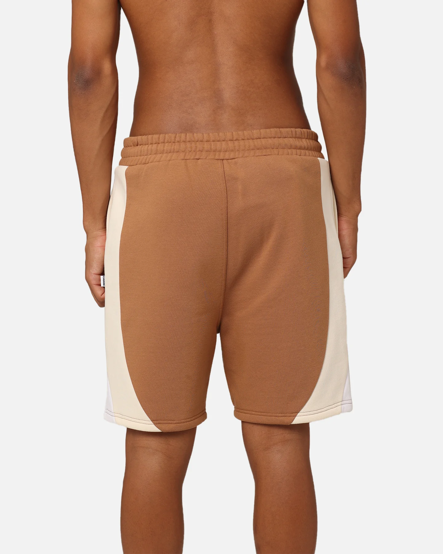 Carre C Star Panelled Shorts Tobacco - Image 8