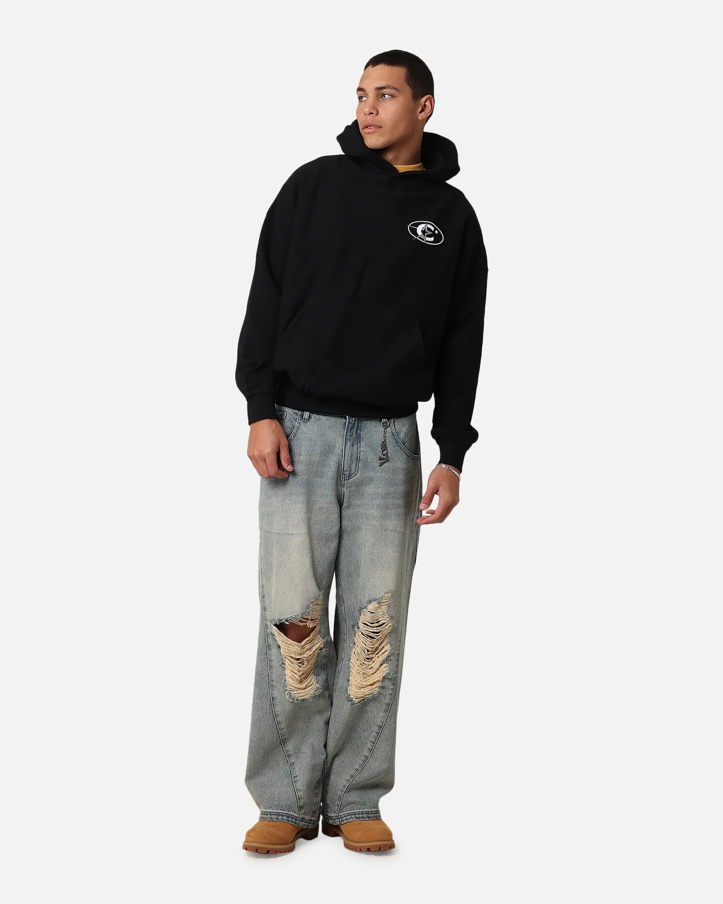Carre C-Star Stack Hoodie Black - Image 3