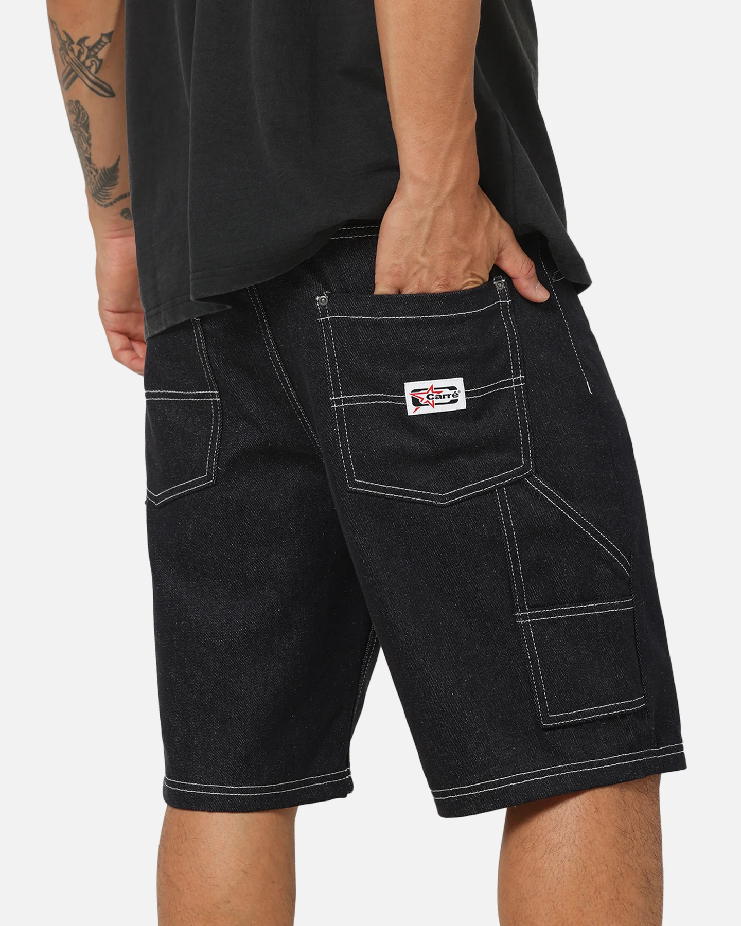 Carre Carpenter Jorts Indigo Denim - Image 3