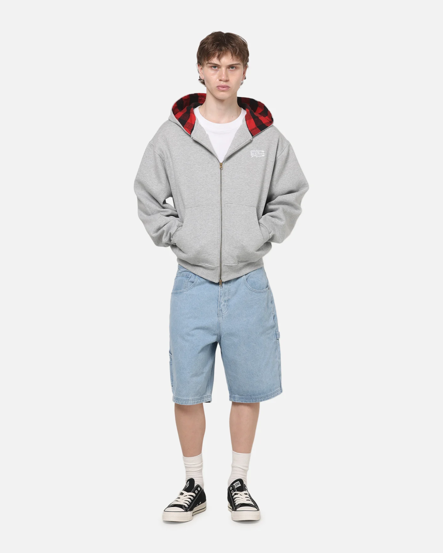Carre Carpenter Jorts Light Blue Wash - Image 2