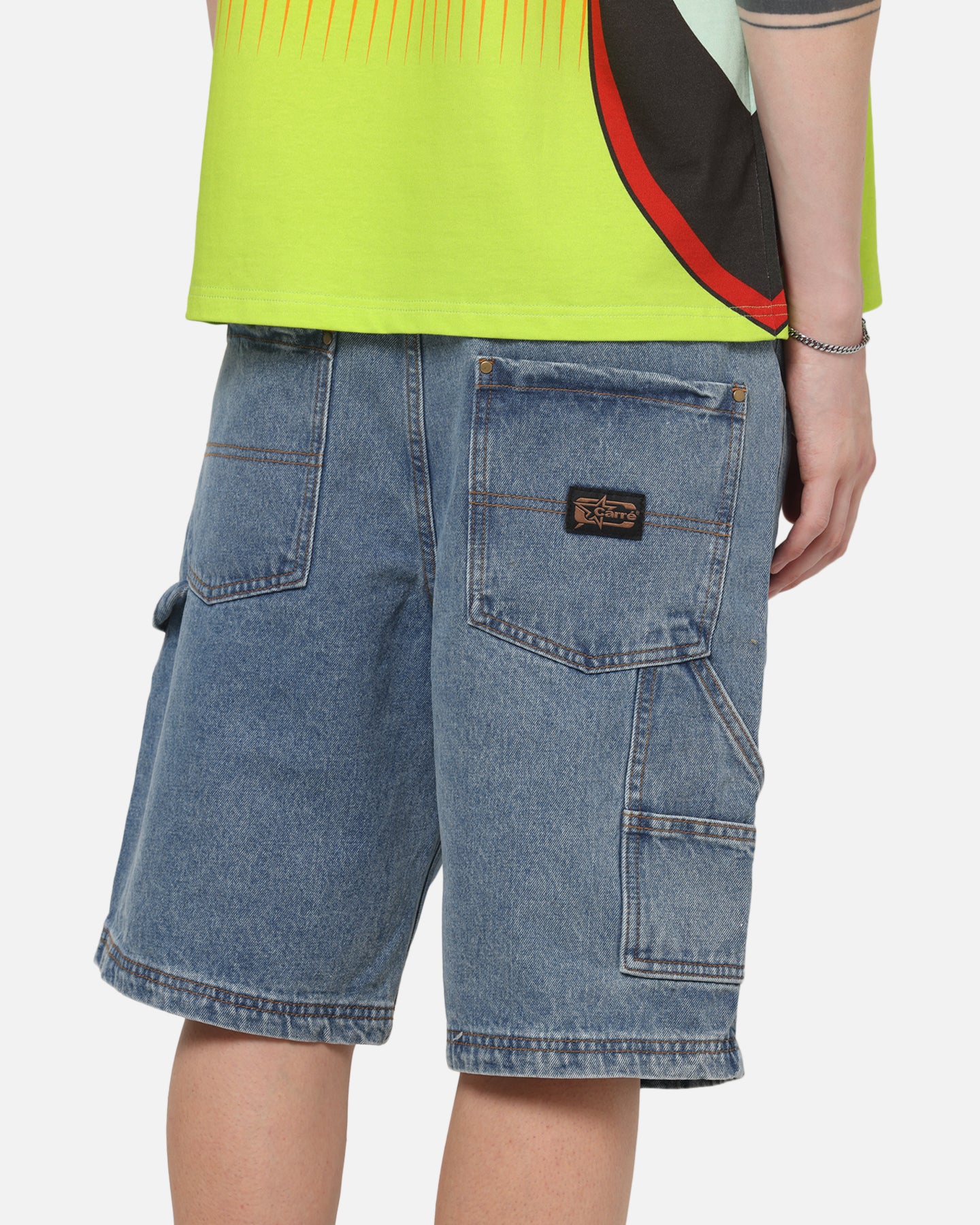 Carre Carpenter Jorts Mid Blue Wash - Image 3
