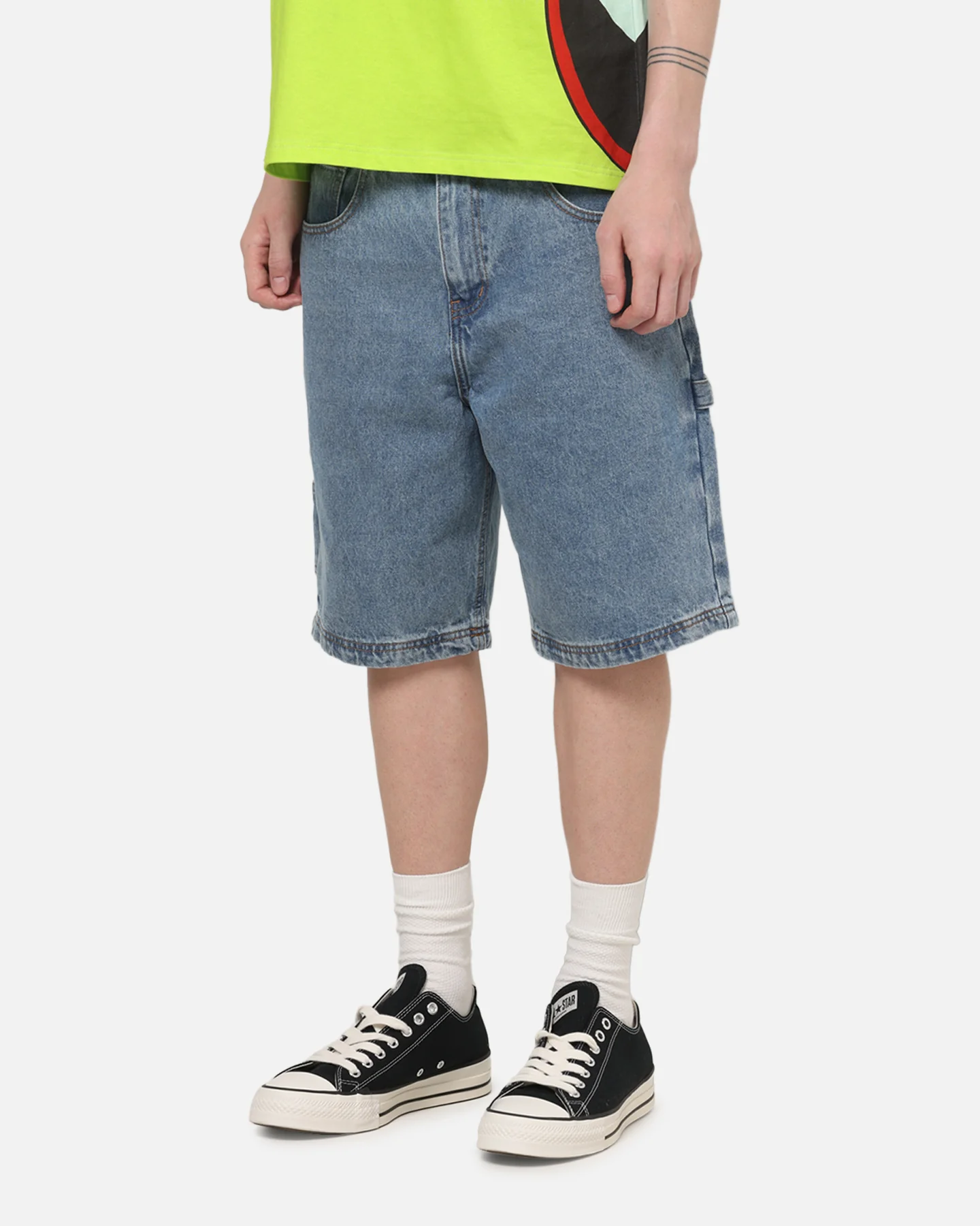 Carre Carpenter Jorts Mid Blue Wash - Image 5