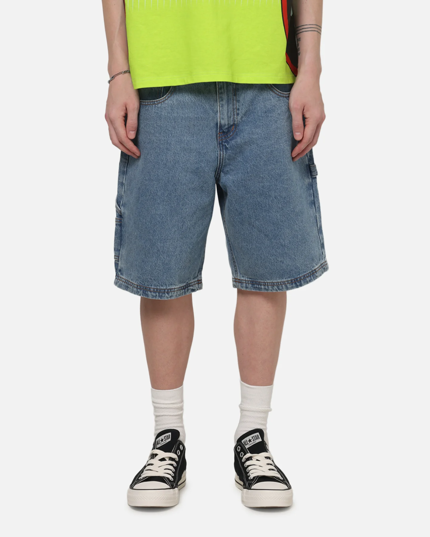 Carre Carpenter Jorts Mid Blue Wash - Image 6