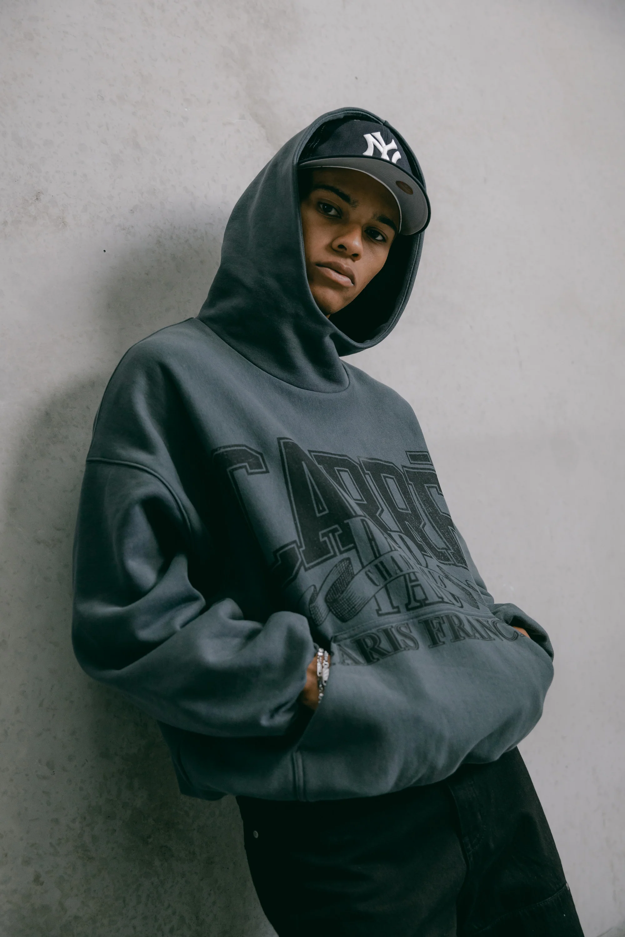 Carre Champs Oversized Superior Hoodie Black - Image 2