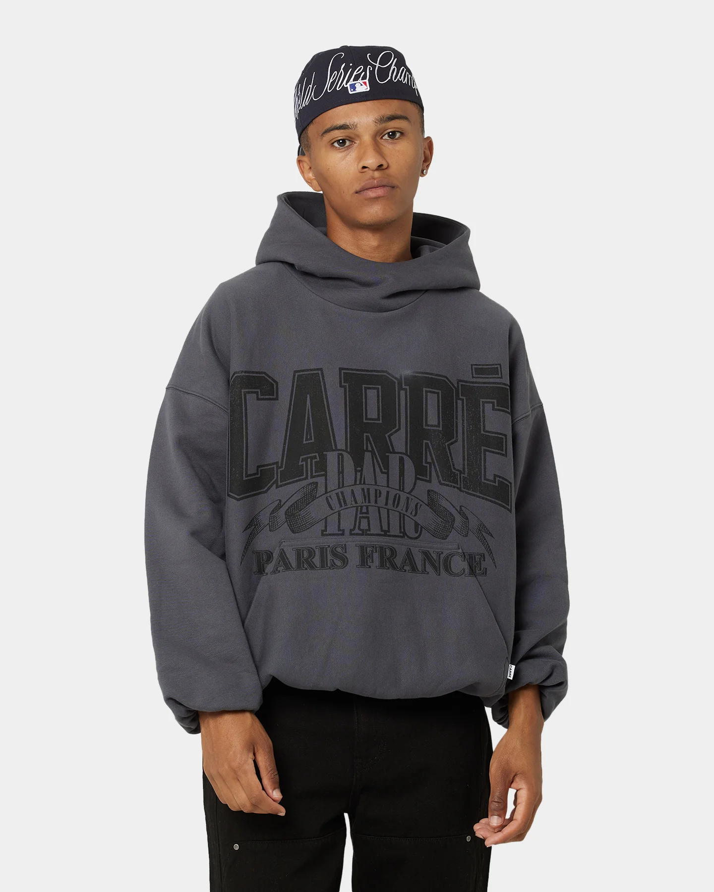 Carre Champs Oversized Superior Hoodie Black - Image 3