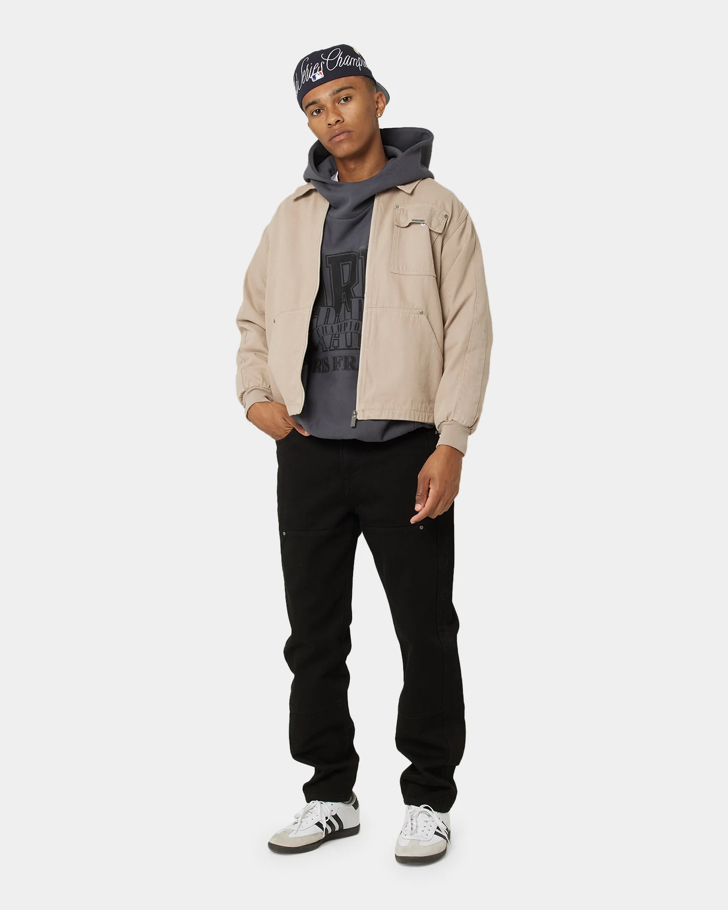 Carre Champs Oversized Superior Hoodie Black - Image 4