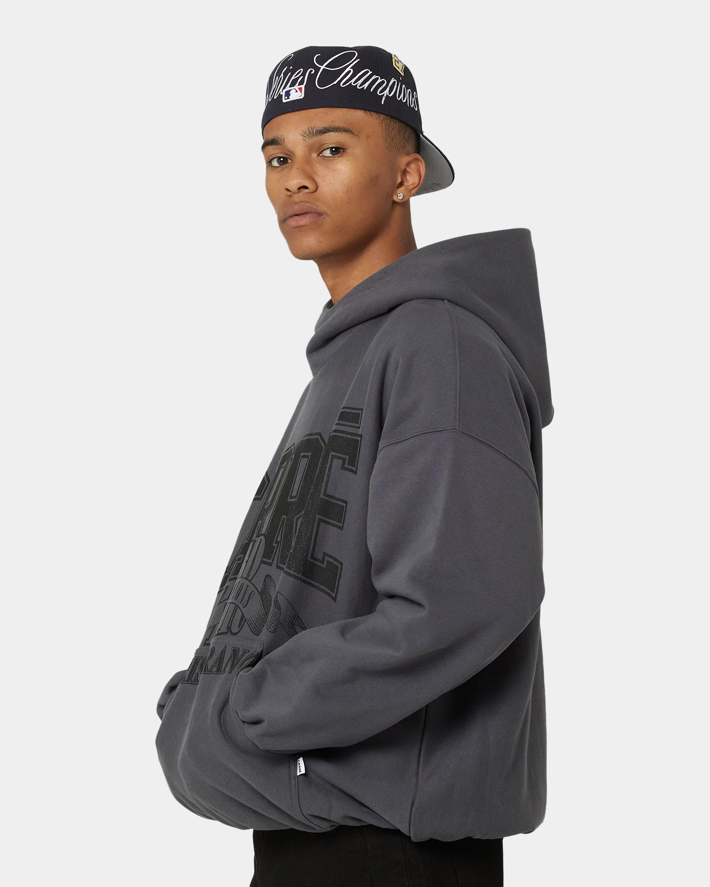 Carre Champs Oversized Superior Hoodie Black - Image 8