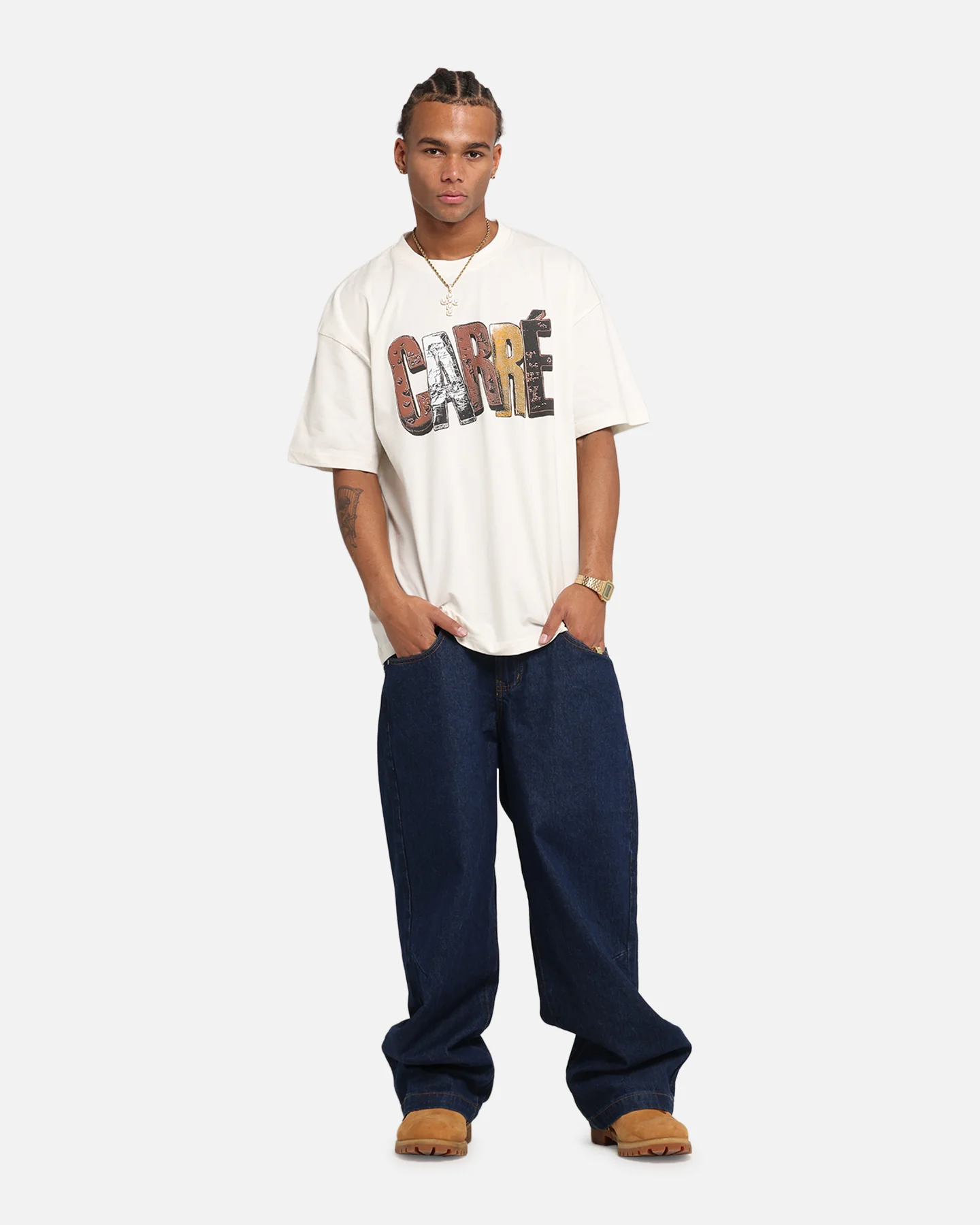 Carre Chocolate T-Shirt Off White - Image 2
