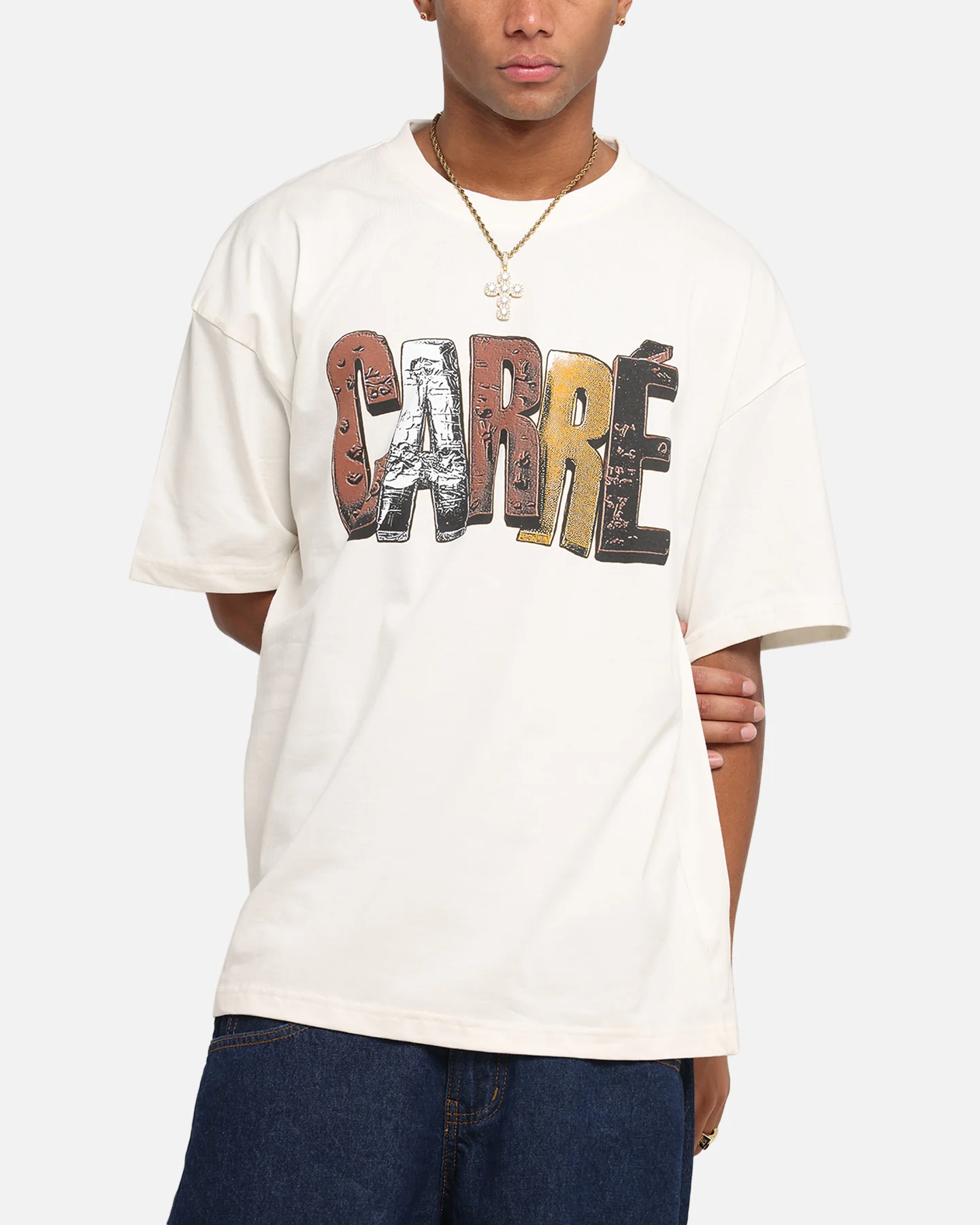 Carre Chocolate T-Shirt Off White - Image 6