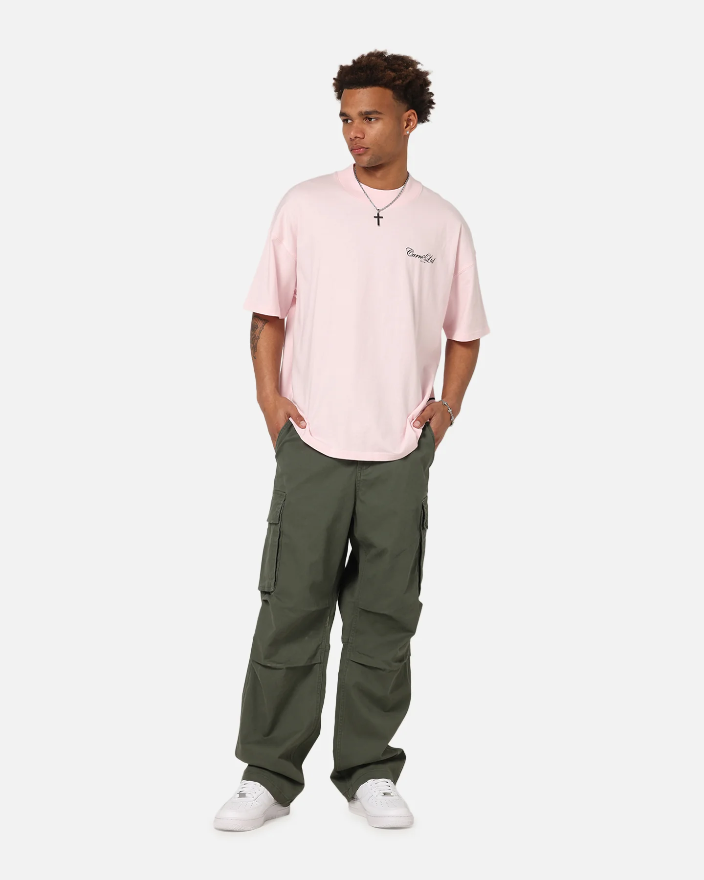 Carre Classic Cargo Pants Khaki - Image 2