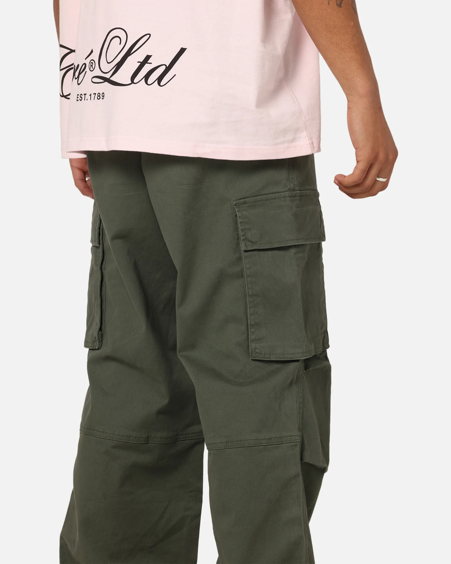 Carre Classic Cargo Pants Khaki - Image 4