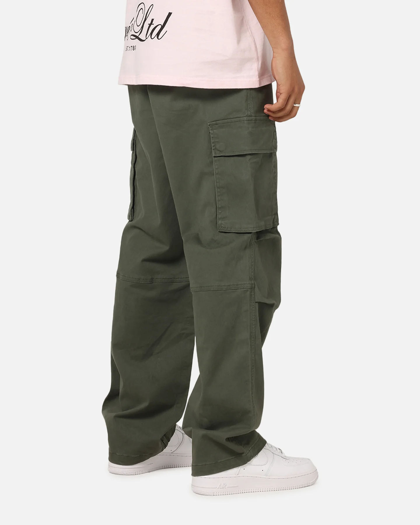 Carre Classic Cargo Pants Khaki - Image 5