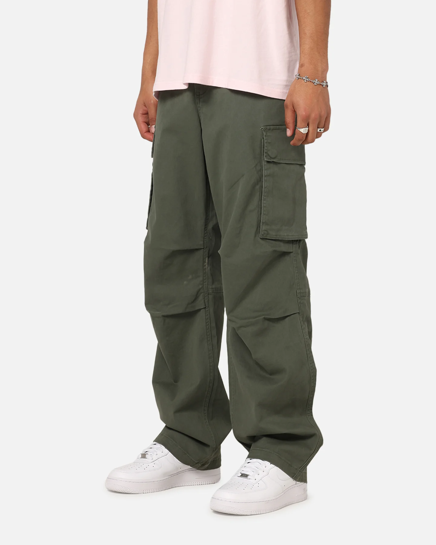 Carre Classic Cargo Pants Khaki - Image 6