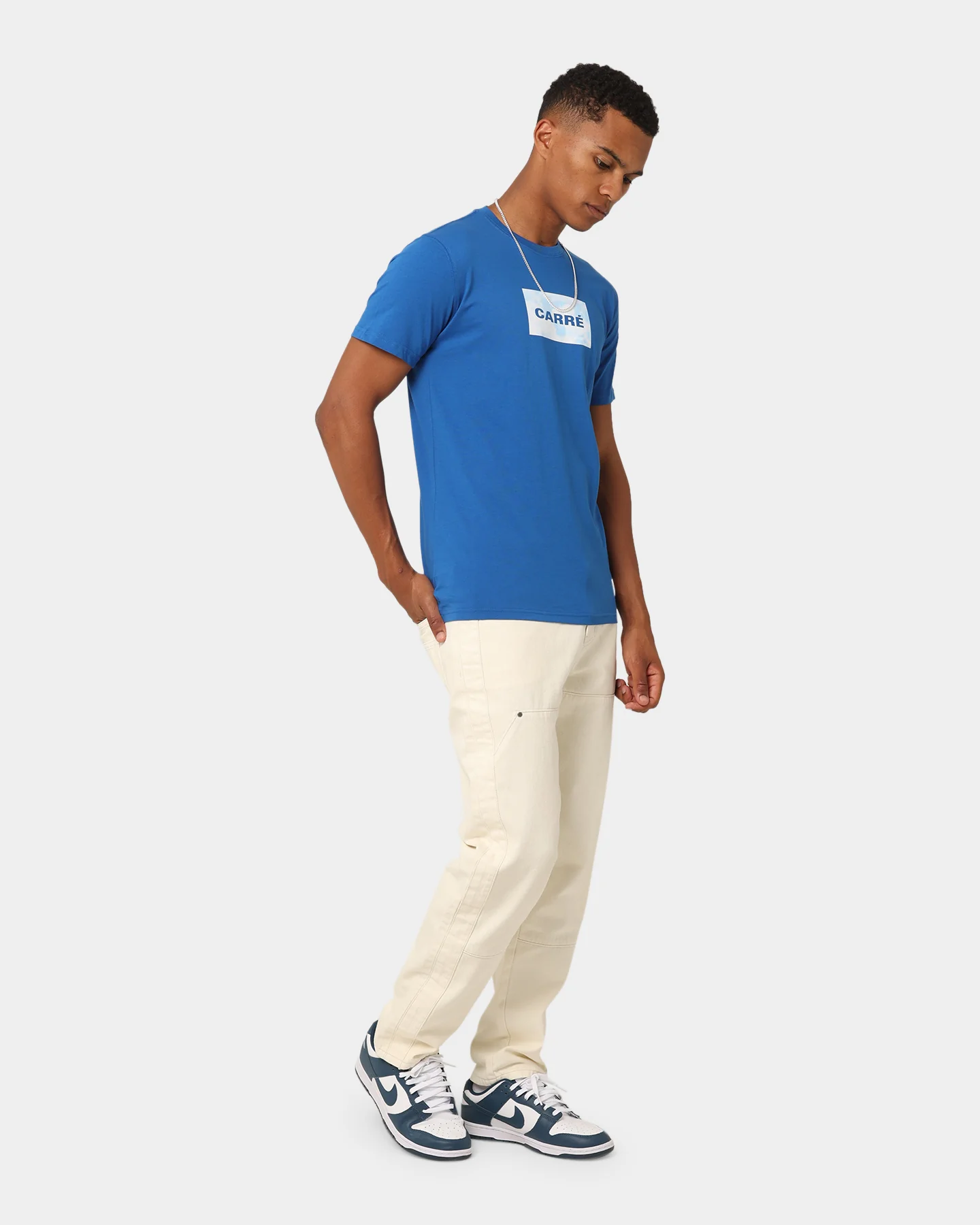 Carré Cloud Box Classique T-Shirt Blue - Image 2