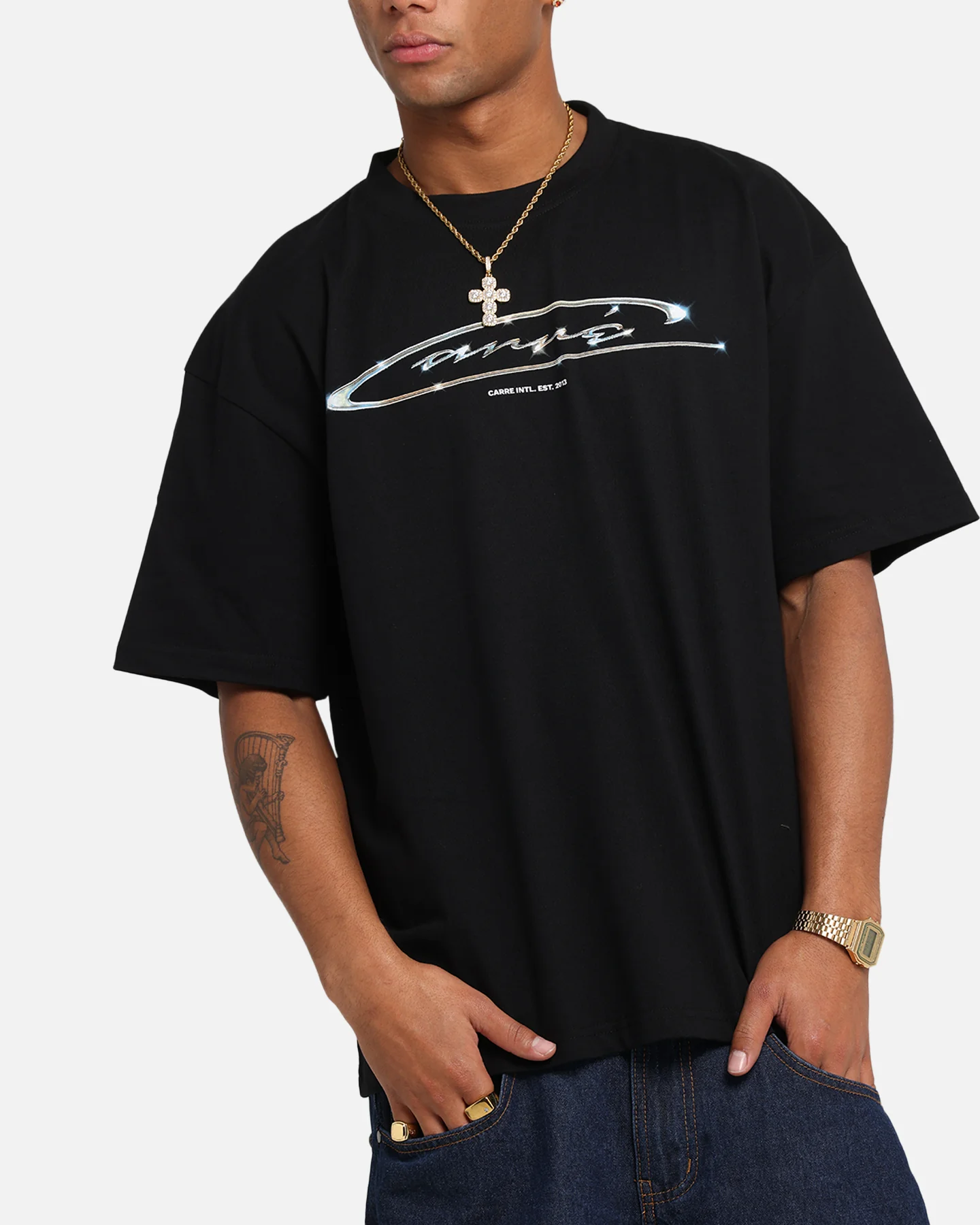 Carre Cold Shine T-Shirt Black - Image 6