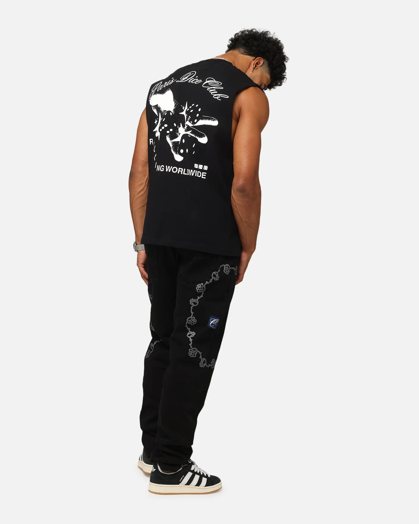 Carre Dice Club Muscle T-Shirt Black - Image 3