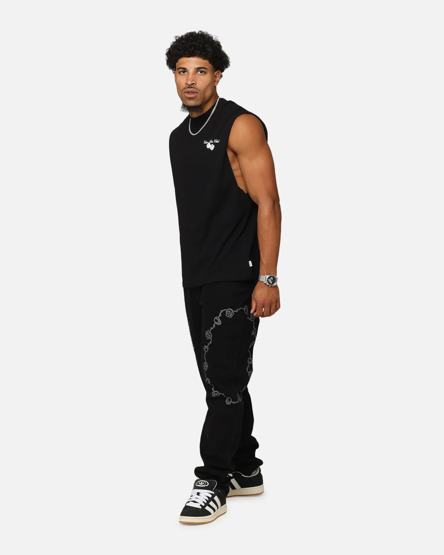 Carre Dice Club Muscle T-Shirt Black - Image 4