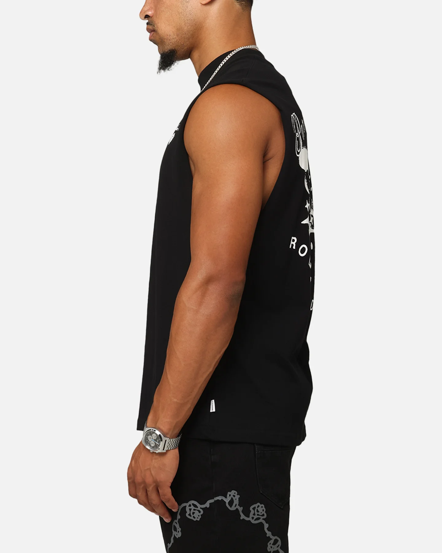 Carre Dice Club Muscle T-Shirt Black - Image 6
