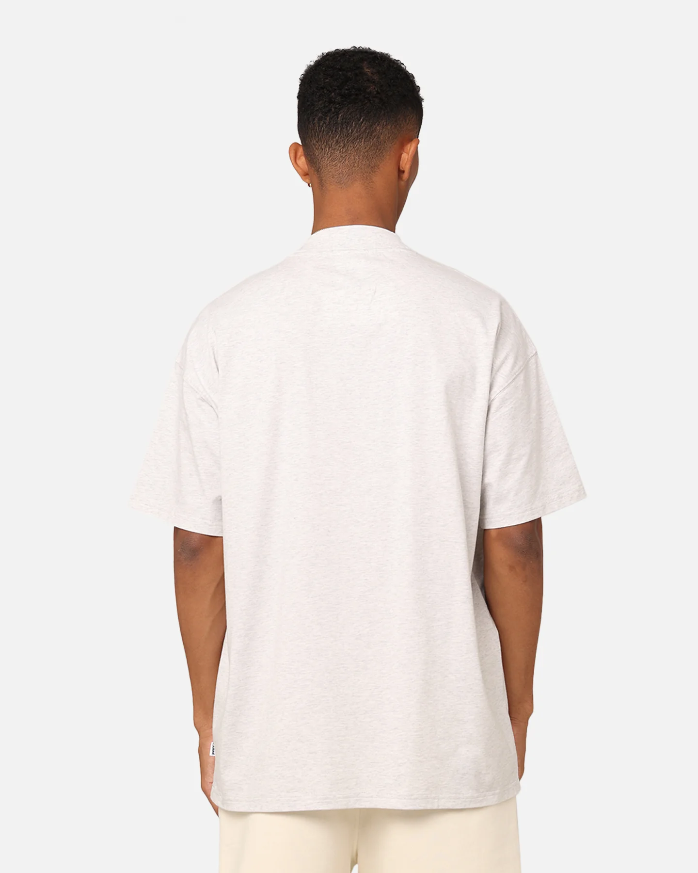 Carre Dice Club Oversized T-Shirt Silver Marle - Image 4