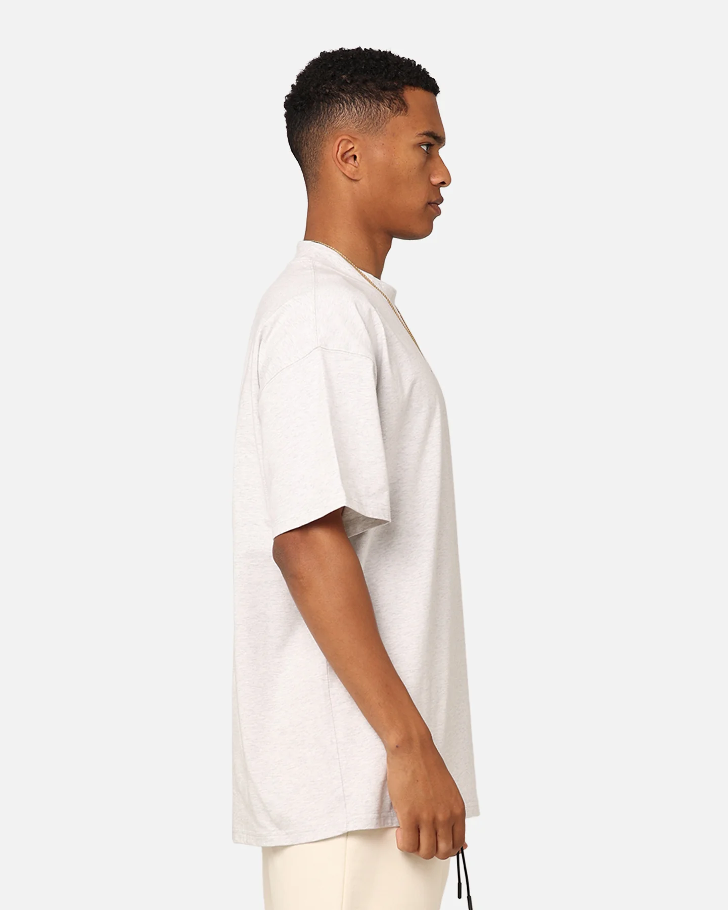 Carre Dice Club Oversized T-Shirt Silver Marle - Image 5