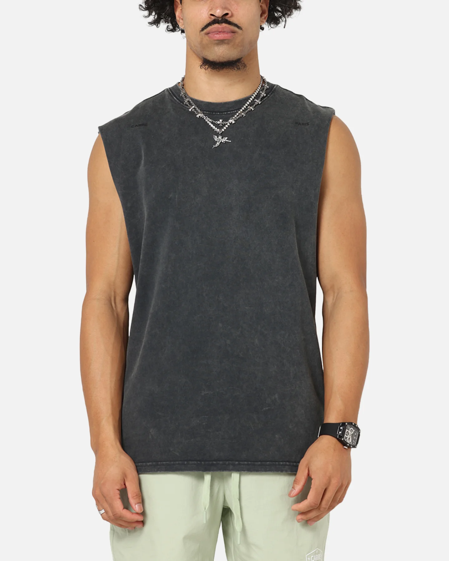 Carre Experience Muscle T-Shirt Washed Black - Image 2