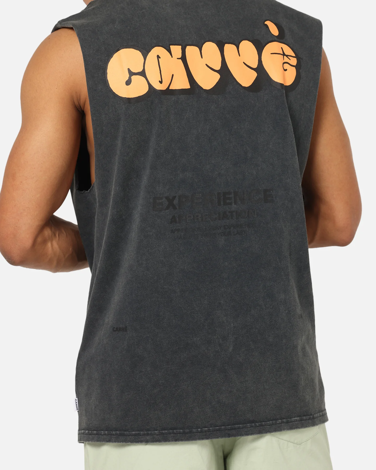 Carre Experience Muscle T-Shirt Washed Black - Image 7