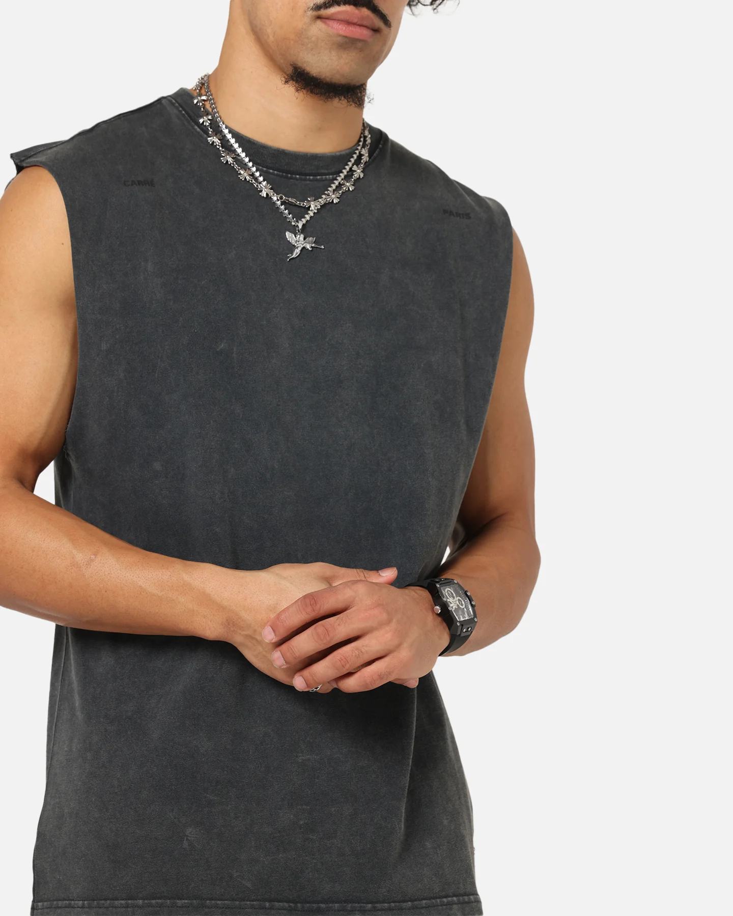 Carre Experience Muscle T-Shirt Washed Black - Image 8