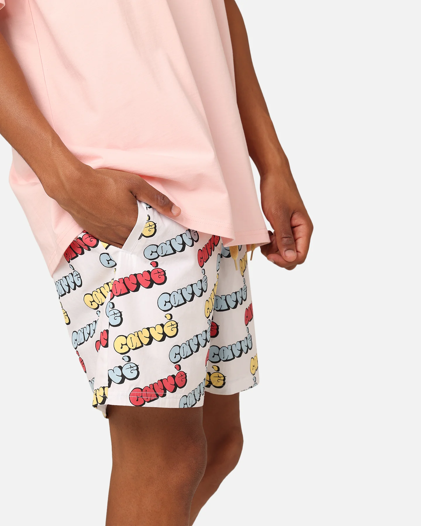 Carre Experience Slide Shorts White - Image 3