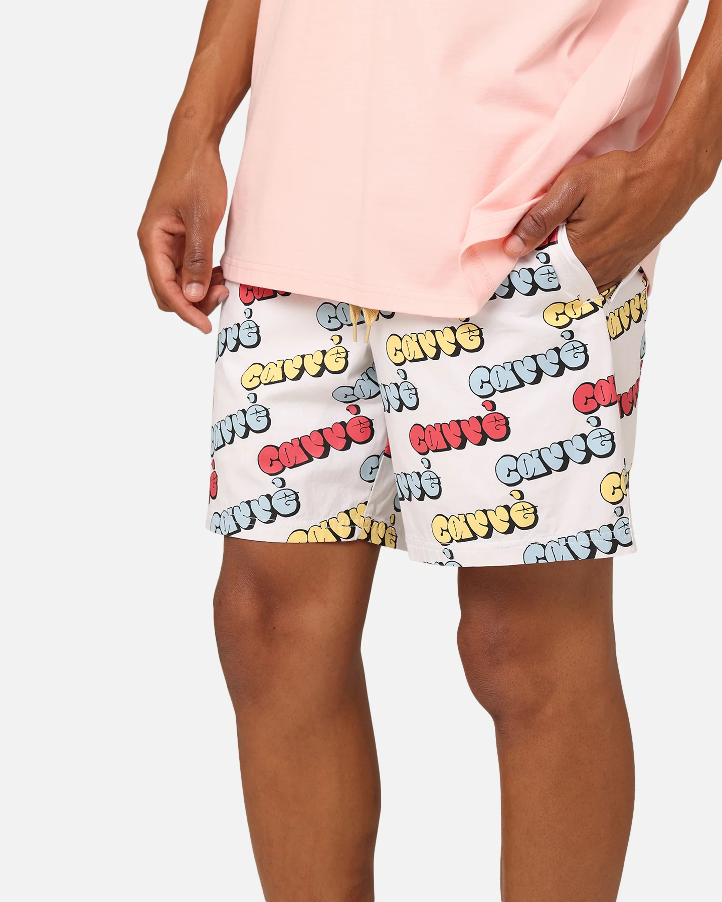 Carre Experience Slide Shorts White - Image 4