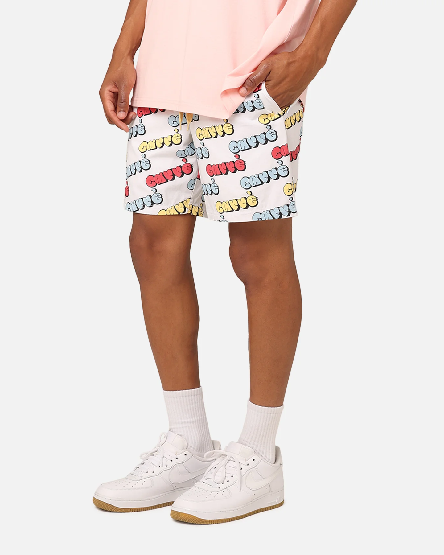 Carre Experience Slide Shorts White - Image 6