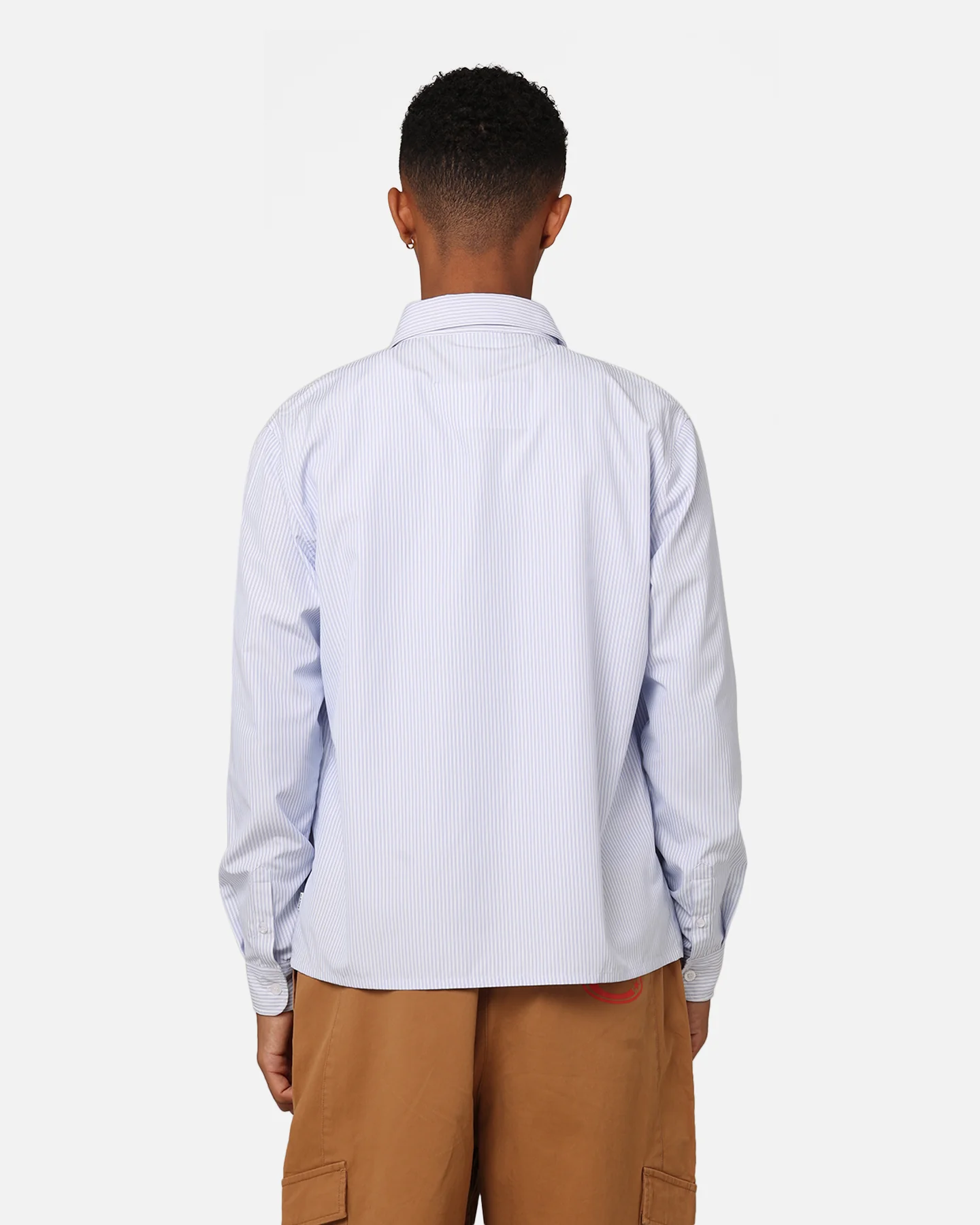 Carre Experience Stripe Oversized Button Up Shirt White - Image 4