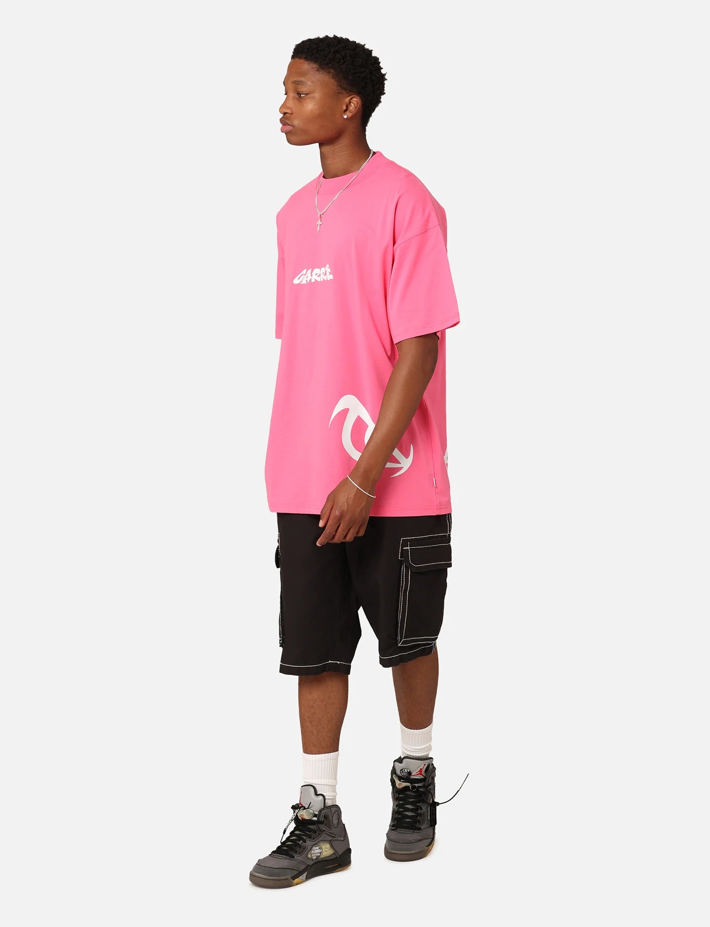 Carre Eyes Oversized T-Shirt Pink - Image 2