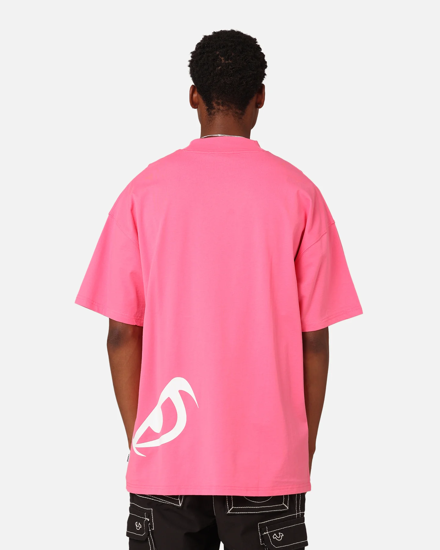 Carre Eyes Oversized T-Shirt Pink - Image 4