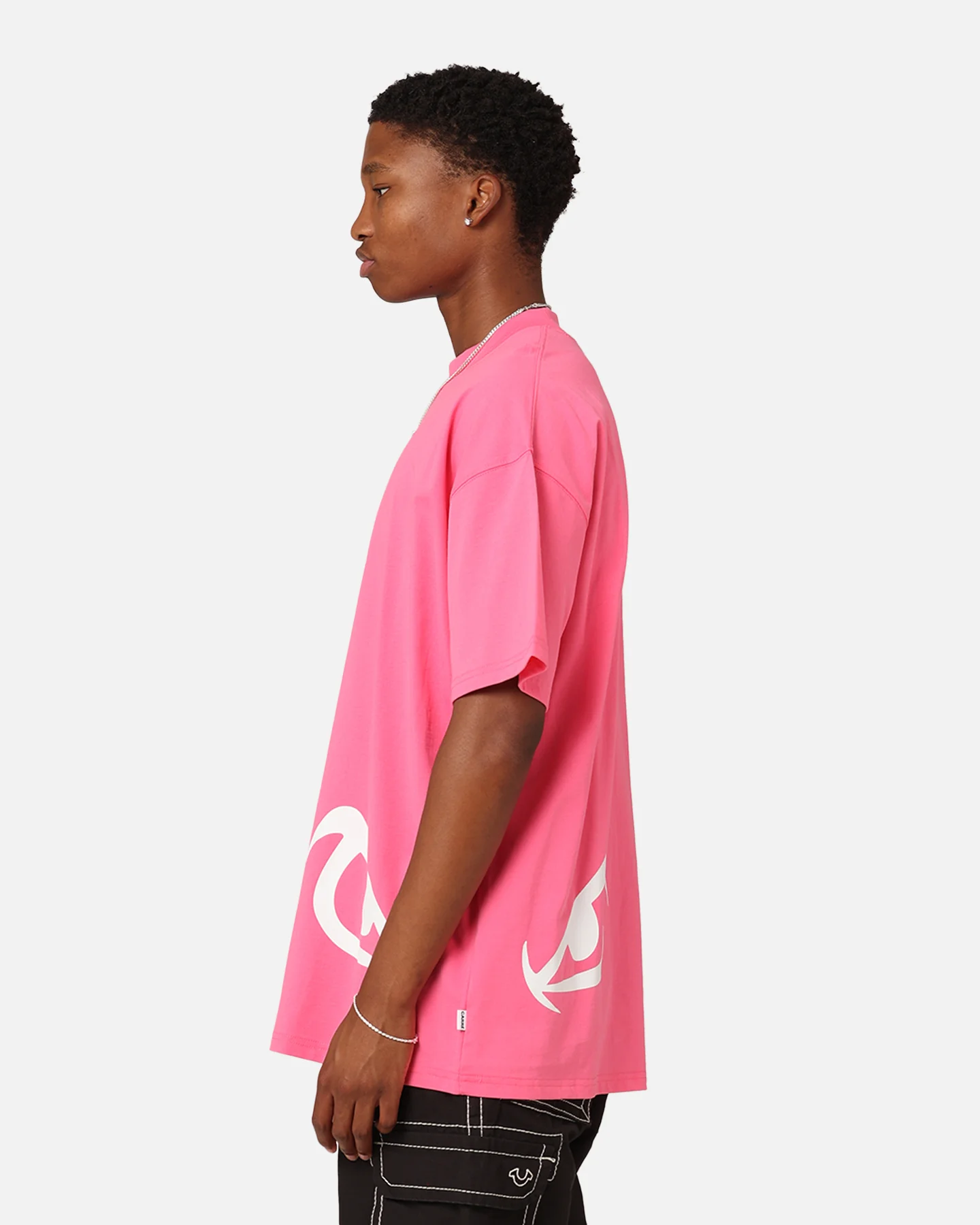 Carre Eyes Oversized T-Shirt Pink - Image 6