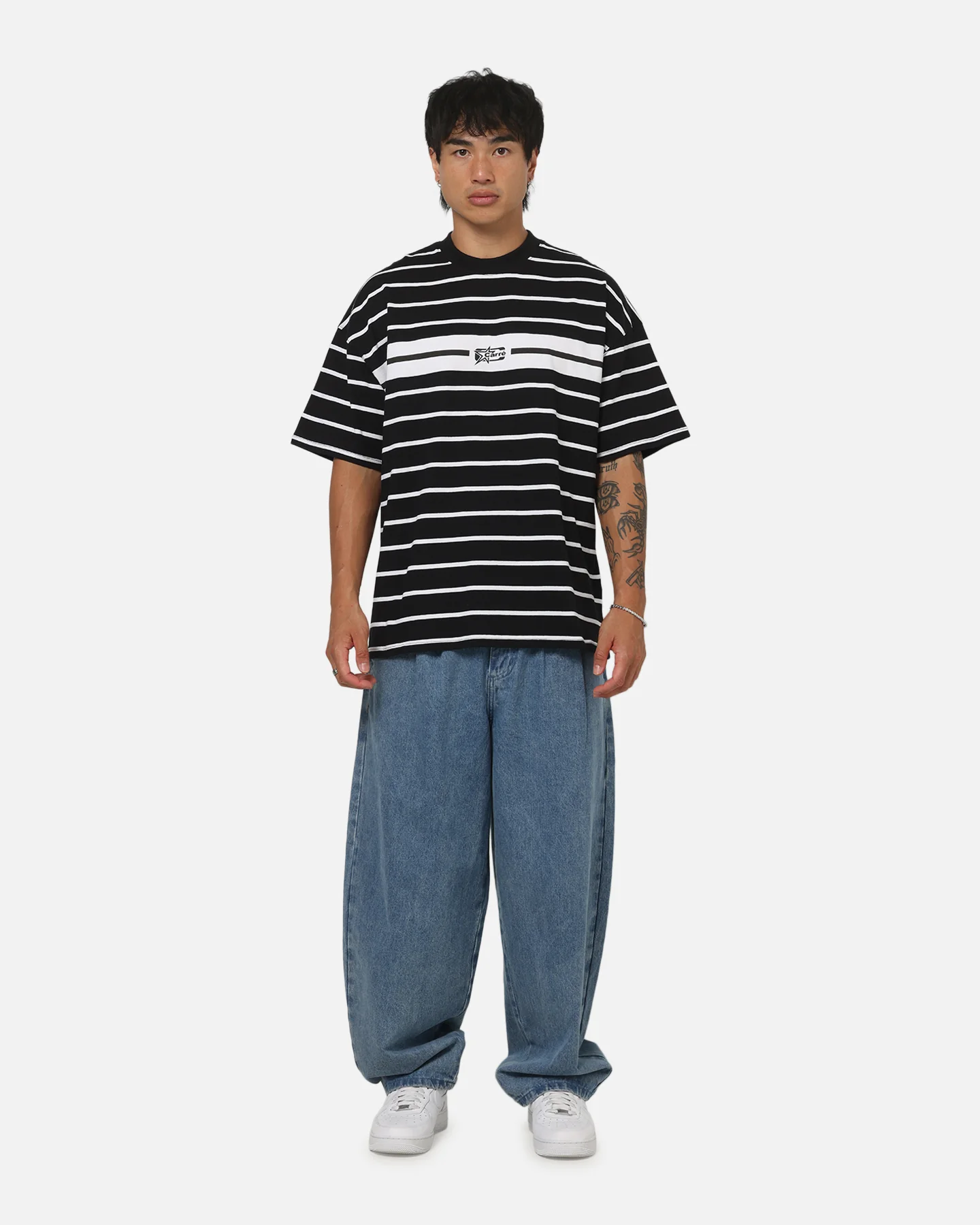 Carre Lineup T-Shirt Black Stripe - Image 2