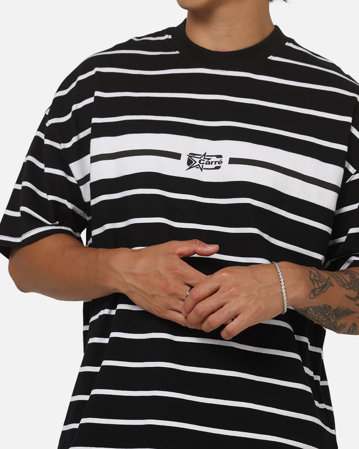 Carre Lineup T-Shirt Black Stripe - Image 6