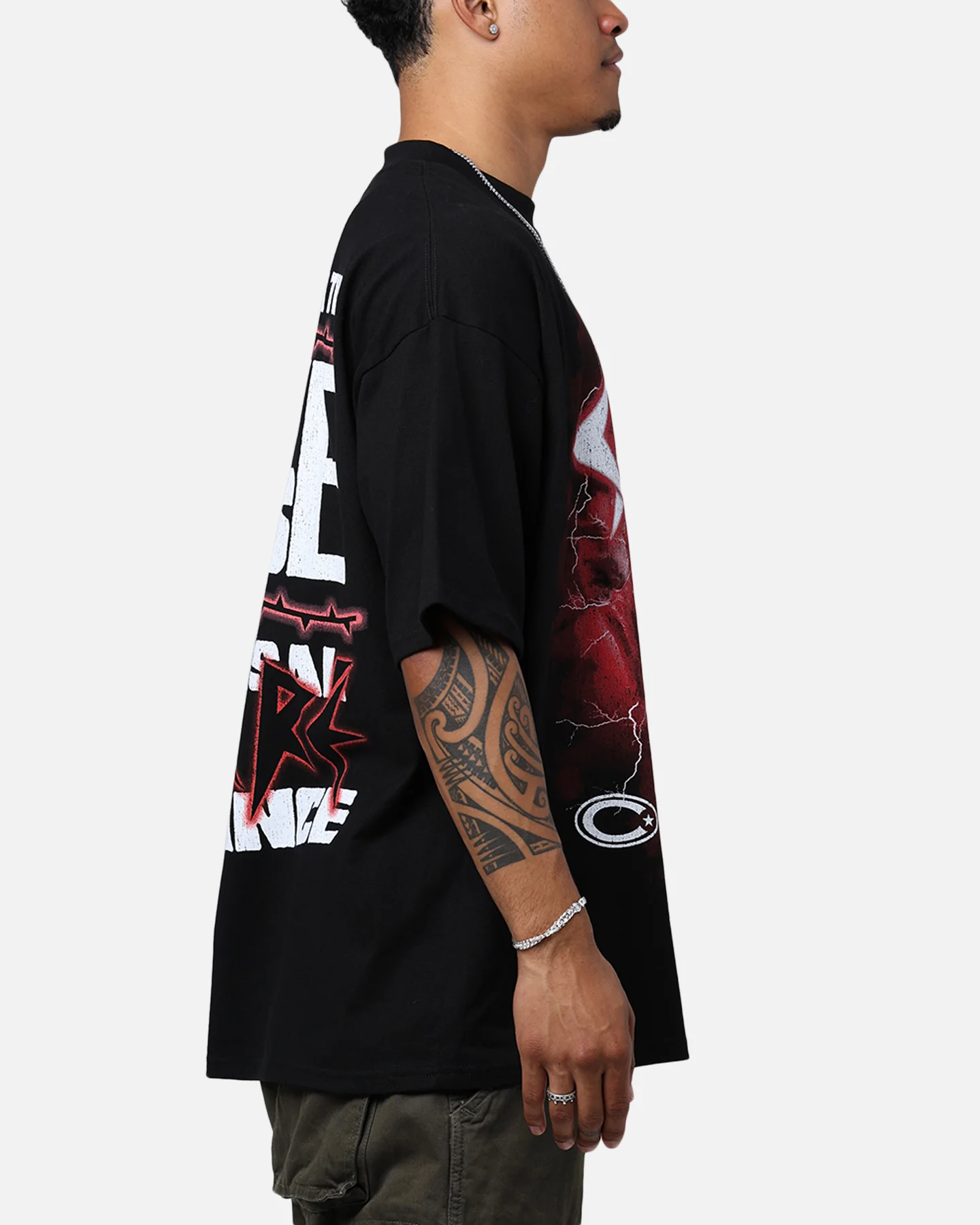 Carre Love Rose Vintage T-Shirt Washed Charcoal - Image 4