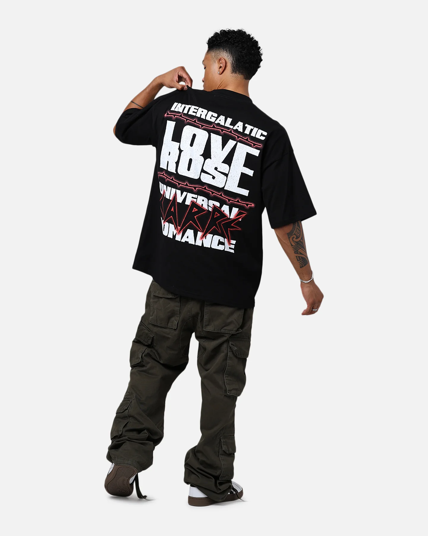 Carre Love Rose Vintage T-Shirt Washed Charcoal - Image 6