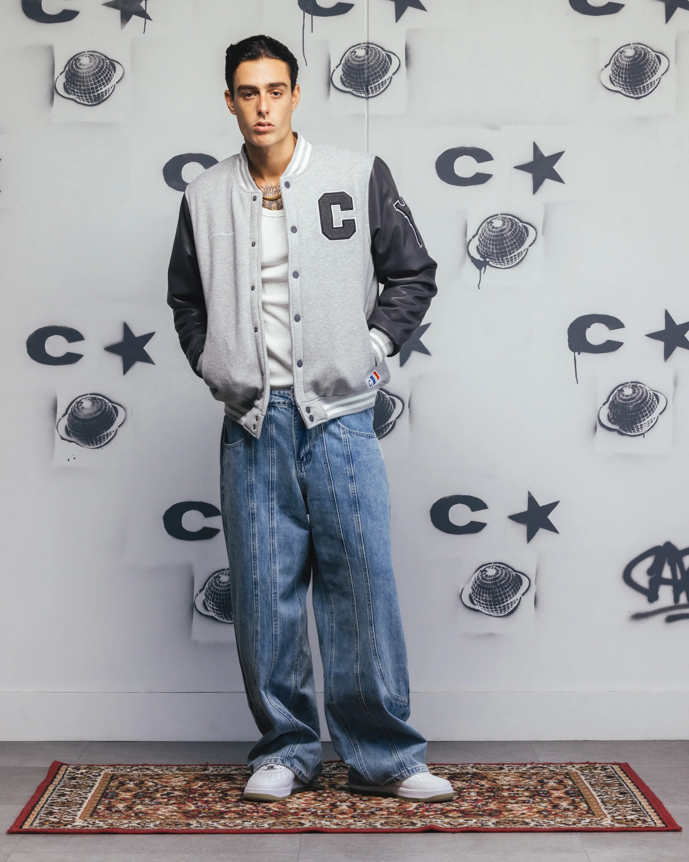 Carre MVP Varsity Jacket Grey - Image 2