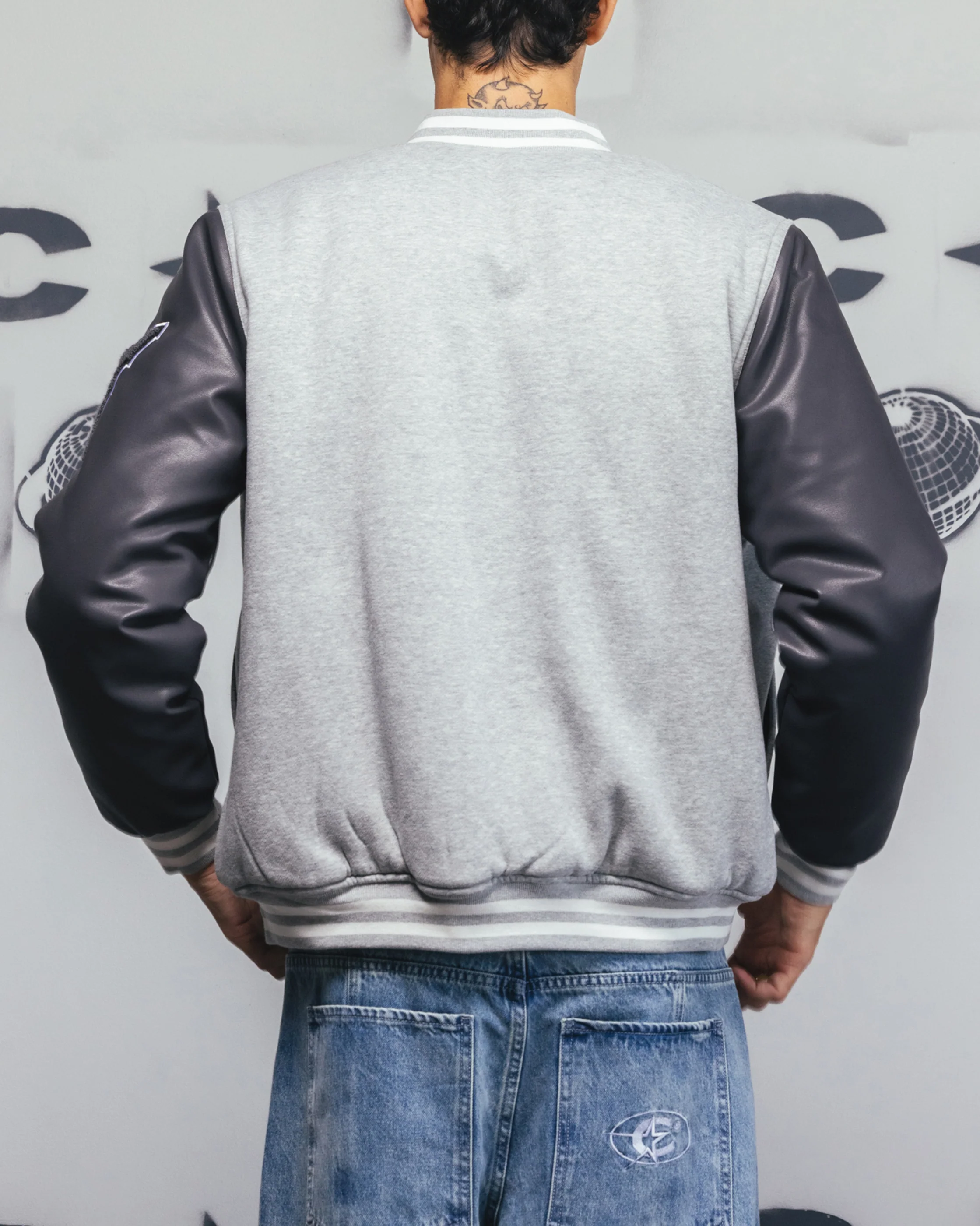Carre MVP Varsity Jacket Grey - Image 3